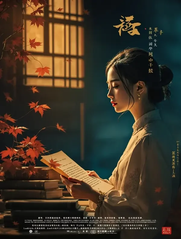天堂的邮箱 - AI片源网 短剧《天堂的邮箱》复古风海报封面